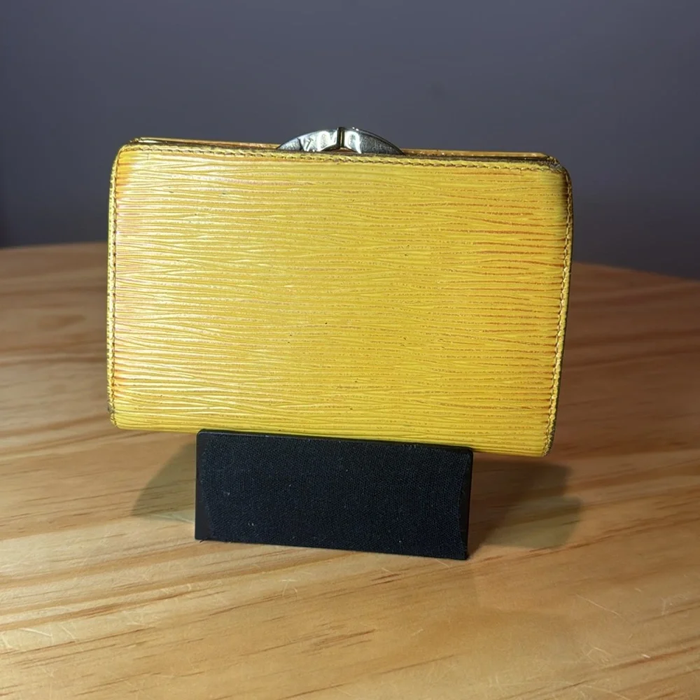 Louis Vuitton Yellow Epi Leather Wallet